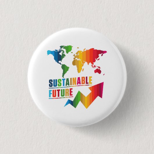 Die globalen SDGs für die Nachhaltige Zukunft 2030 Button (Vorderseite)