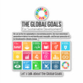 Die globalen Ziele Aufkleber (Vorderseite)