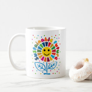 Die globalen Ziele der UN für nachhaltige Entwickl Kaffeetasse