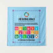 Die globalen Ziele sind Motivierend Inspirierend G Wandteppich (Vorderseite)