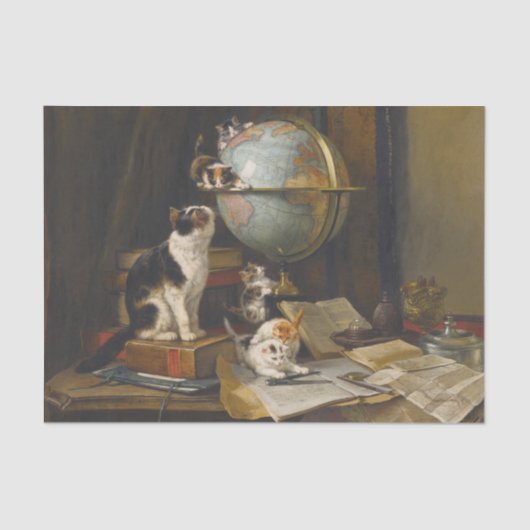 Die Globetrotter von Henriette Ronner Knip Seidenpapier (Vorderseite)