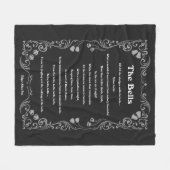 Die Glocken von Edgar Allan Poe Fleecedecke (Vorderseite (Horizontal))