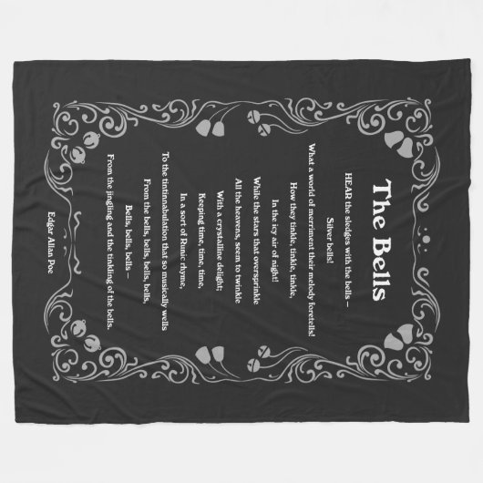 Die Glocken von Edgar Allan Poe Fleecedecke (Vorderseite (Horizontal))