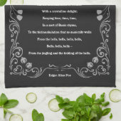 Die Glocken von Edgar Allan Poe Geschirrtuch (Gefaltet)