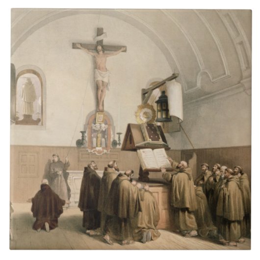 Die Glöckner an der Rhetorik des Capucines, Fliese (Vorderseite)