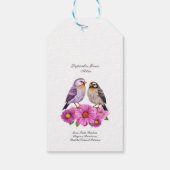 Die glorreiche Blume im September - Aster Geschenkanhänger (Rückseite)