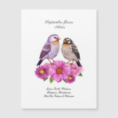 Die glorreiche Blume im September - Aster Magnetkarte (Vorderseite)