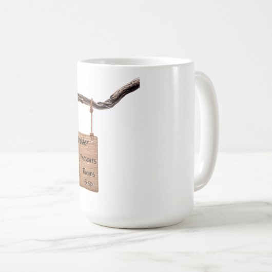 Die glückliche Beholder Tavern Sign-Tasse Kaffeetasse (VorderseiteRechts)