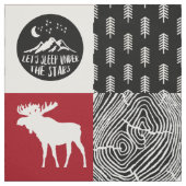 Die glückliche Camper-Fabrik Stoff (Muster)