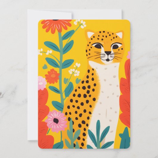 Die glückliche Cheetah (Vorderseite)