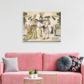 Die glückliche Ehe (schablonenfarbener Holzschnitt Leinwanddruck (Insitu (Wohnzimmer))