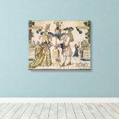 Die glückliche Ehe (schablonenfarbener Holzschnitt Leinwanddruck (Insitu (Holzboden))