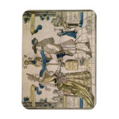 Die glückliche Ehe (schablonenfarbener Holzschnitt Magnet (Vertikal)