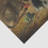 Die glückliche Familie der Kaninchen von Alfred Ri Seidenpapier (Detail)