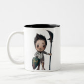 Die glückliche Gewindebohrer-Tasse mit Emote Zweifarbige Tasse (Links)