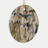 Die glückliche Heirat (Schablone farbiger Keramik Ornament (Rechts)