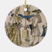 Die glückliche Heirat (Schablone farbiger Keramik Ornament (Hinten)