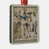 Die glückliche Heirat (Schablone farbiger Ornament Aus Metall (Rechts)