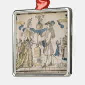 Die glückliche Heirat (Schablone farbiger Ornament Aus Metall (Links)