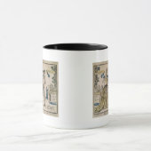 Die glückliche Heirat (Schablone farbiger Tasse (Zentrum)