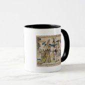 Die glückliche Heirat (Schablone farbiger Tasse (VorderseiteRechts)
