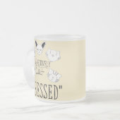 Die "glückliche Katze besessen" Mattglastasse (Vorderseite Links)