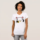 Die glückliche Katze T-Shirt (Vorne ganz)