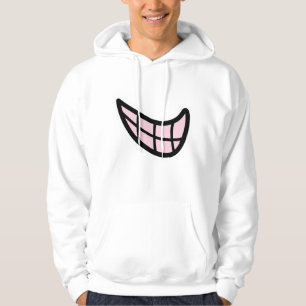 Die glückliche Kurve - Minimalistisches Lächeldesi Hoodie