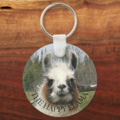 DIE GLÜCKLICHE LLAMA SCHLÜSSELANHÄNGER (Vorderseite)