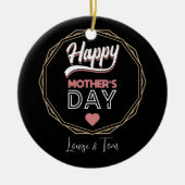 Die glückliche Mutter Keramik Ornament (Vorne)