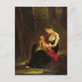 Die glückliche Mutter Postkarte (Vorderseite)