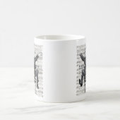 Die glückliche Pianist-Tasse Kaffeetasse (Mittel)