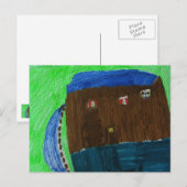 Die glückliche Zuhause Postkarte (Vorne/Hinten)
