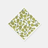 Die glücklichen Birnen Paare Serviette (Ecke)