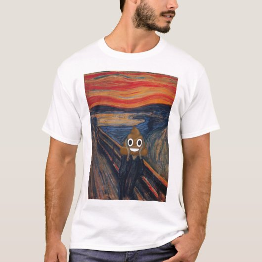 Die glücklichen kacken Schrei T-Shirt (Vorderseite)