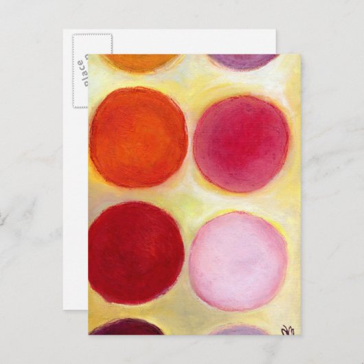 Die glücklichen Punkte 6 2014 Postkarte (Vorne/Hinten)