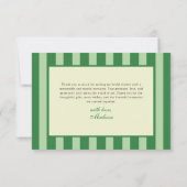 Die glücklichste Braut: Bridal Shower Dankeskarte (Rückseite)