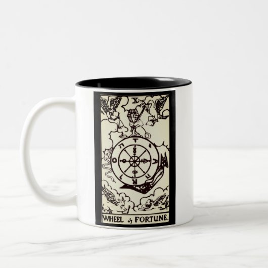 die Glücksrad-Tarot-Karte | Tasse (Links)