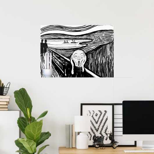 Die Glühbirne Poster (Heimbüro)