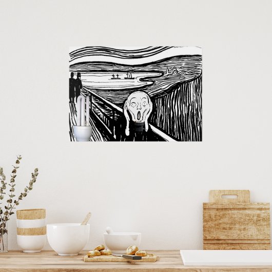 Die Glühbirne Poster (Küche)