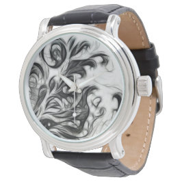 Die glühende Blüteninvertierung Armbanduhr