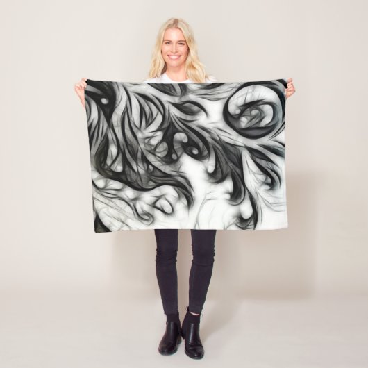 Die glühende Blüteninvertierung Fleecedecke (Beispiel)