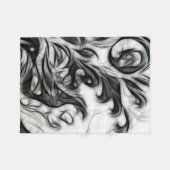 Die glühende Blüteninvertierung Fleecedecke (Vorderseite (Horizontal))