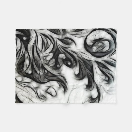 Die glühende Blüteninvertierung Fleecedecke (Vorderseite (Horizontal))