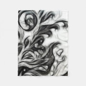 Die glühende Blüteninvertierung Fleecedecke (Vorderseite)