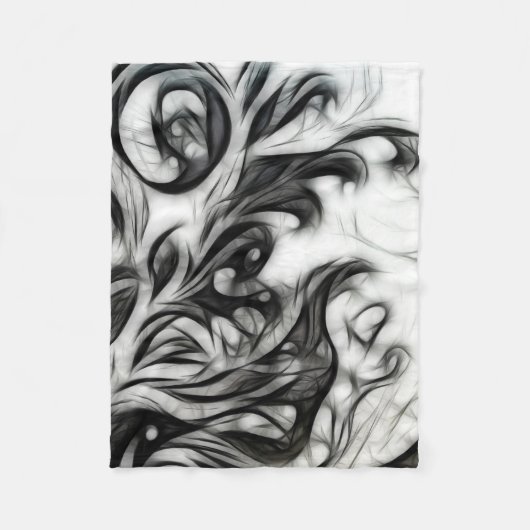 Die glühende Blüteninvertierung Fleecedecke (Vorderseite)