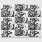 Die glühende Blüteninvertierung Geschenkpapier (Flach)