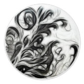 Die glühende Blüteninvertierung Keramikknauf (Vorderseite)