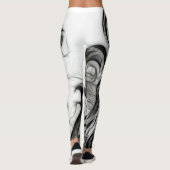 Die glühende Blüteninvertierung Leggings (Rückseite)
