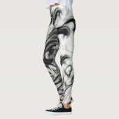 Die glühende Blüteninvertierung Leggings (Links)